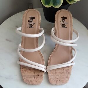 Corkys Cream Strappy Sandals